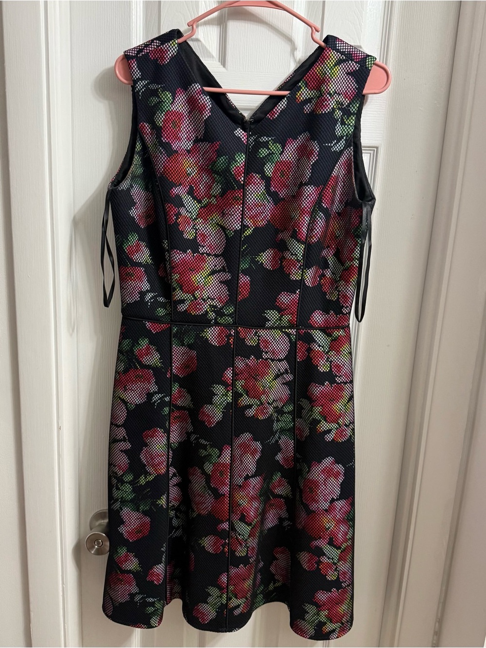Antonio Melani Black Floral Sleeveless Dress – Size 8